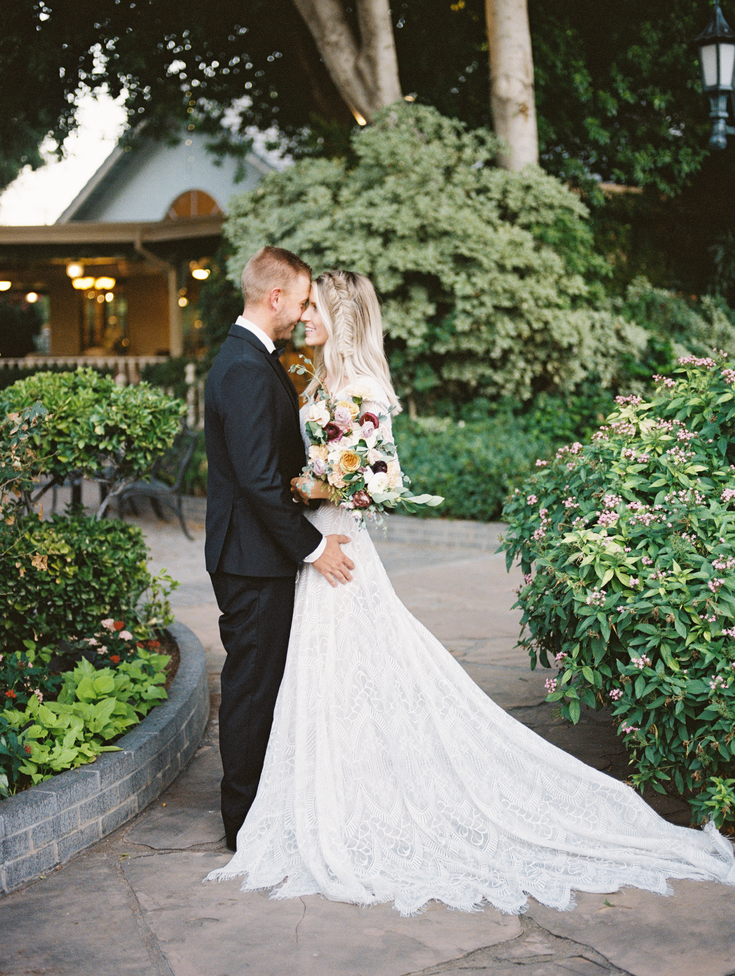 Boho Chic Long Sleeve Wedding Dress Fishtail Braid Wright House Truth And Beauty Photography 1