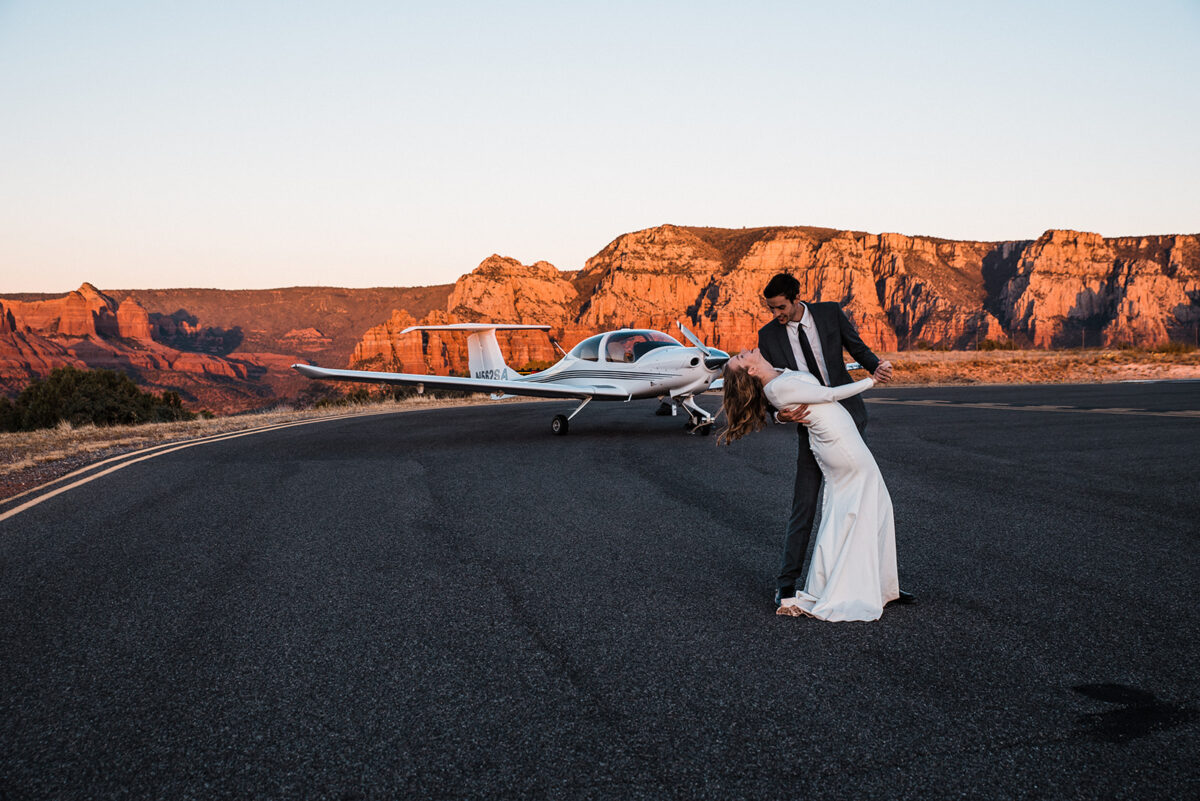 Sedona Airplane Elopement Styled Shoot | Southwest Wed